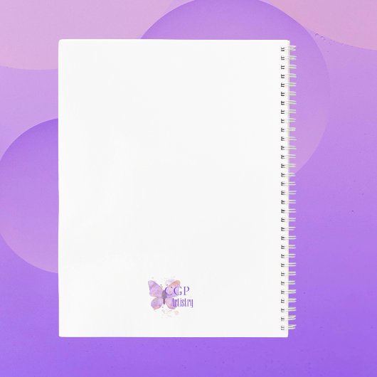 Lila Butterfly Lupus Warrior Notizblock