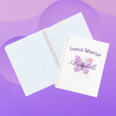 Lila Butterfly Lupus Warrior Notizblock