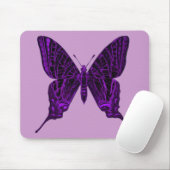 Lila Butterfly Mousepad (Mit Mouse)