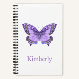 Lila Butterfly-Notebook Notizblock