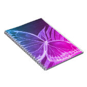 Lila Butterfly-Notebook Notizblock (Rechte Seite)