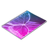 Lila Butterfly-Notebook Notizblock (Linke Seite)