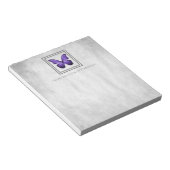 Lila Butterfly Personalisiert Notepad Notizblock (angewinkelt)