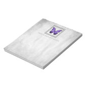 Lila Butterfly Personalisiert Notepad Notizblock (Rotiert)