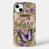 Lila Butterfly Taupe und Sage Herbal Case-Mate iPhone Hülle (Rückseite)