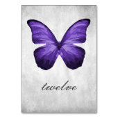 Lila Butterfly-Tischnummer Tischnummer (Rückseite)