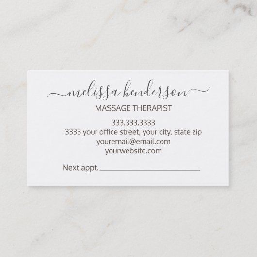 Lila Butterfly-Visitenkarte Visitenkarte (Rückseite)