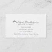 Lila Butterfly-Visitenkarte Visitenkarte (Rückseite)