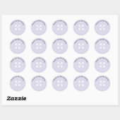 Lila Button Baby Duschmittel Sticker (Blatt)