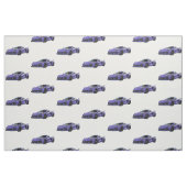 Lila C8 Korvette Handgezeichnetes Sketch-Gewebe Stoff (Fat Quarter (45,7 x 55,9 cm))