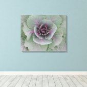 Lila Cabbage Wrapped Canvas Leinwanddruck (Insitu (Holzboden))
