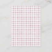 Lila Cactus Boho Llama Diaper Raffle Baby Dusche Begleitkarte (Rückseite)