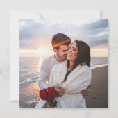 Lila Cactus Watercolor Garden Einladung (Rückseite)