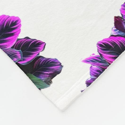 LILA CALATHEA FLEECEDECKE (Ecke)