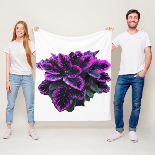 LILA CALATHEA FLEECEDECKE (Beispiel)