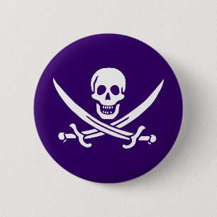 Lila Calico Jack Button