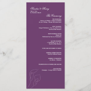 Lila Calla-Lilien, die Programm Wedding sind