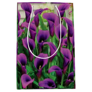 Lila Calla-Lilien Mittlere Geschenktüte