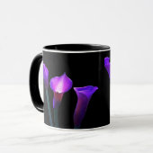 lila Callalilie Tasse (Vorderseite Links)