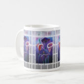 Lila Callas Lilac und Lila Kunst Kaffeetasse (Vorderseite Links)