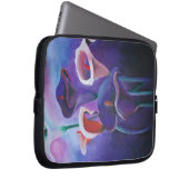 Lila Callas Lilac und Lila Kunst Laptopschutzhülle (Vorne Rechts)