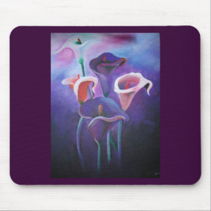 Lila Callas Lilac und Lila Kunst Mousepad
