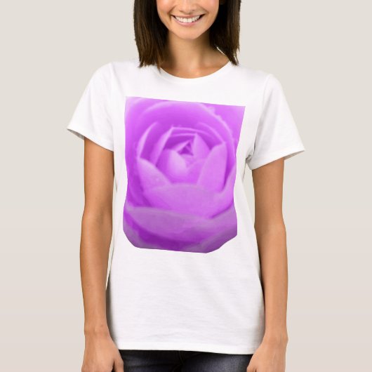 Lila Camellia T Shirt (Vorderseite)