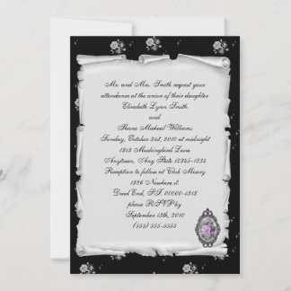 Lila Cameo Rose Steampunk Goth Hochzeit