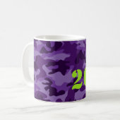 Lila Camouflage 26.2 Marathon Laufsport Kaffeetasse (Vorderseite Links)