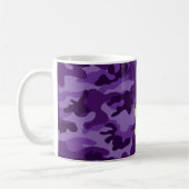 Lila Camouflage 26.2 Marathon Laufsport Kaffeetasse (Links)