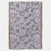 Lila Camouflage abstrakt Decke (Vorderseite Vertikal)
