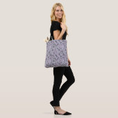 Lila Camouflage abstrakt Tasche (Am Model)