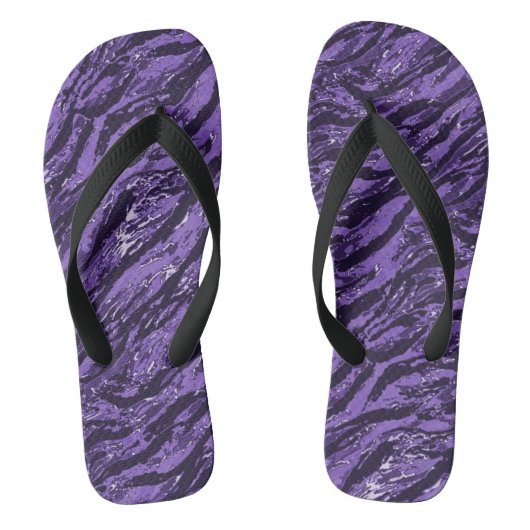 Lila Camouflage Badesandalen (Fußbett)