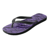 Lila Camouflage Badesandalen (Schrägansicht)