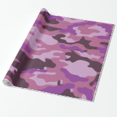 Lila Camouflage Camouflage Wrapping Paper Geschenkpapier (Ungerollt)