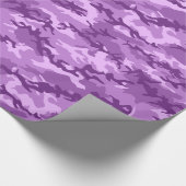 Lila Camouflage Camouflage Wrapping Paper Geschenkpapier (Ecke)