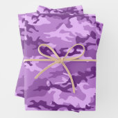 Lila Camouflage Camouflage Wrapping Paper Sheets Geschenkpapier Set (Beispiel)
