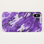 Lila Camouflage Case-Mate iPhone Hülle (Rückseite (Horizontal))