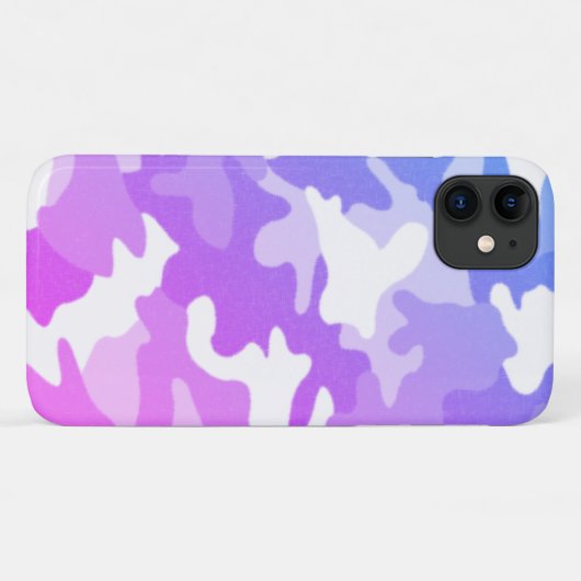 Lila Camouflage Case-Mate iPhone Hülle (Rückseite (Horizontal))