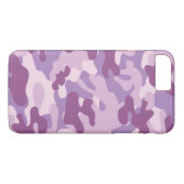 Lila Camouflage-Entwurf Case-Mate iPhone Hülle (Rückseite (Horizontal))