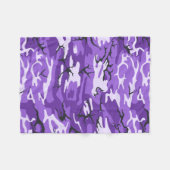 Lila Camouflage Fleecedecke (Vorderseite (Horizontal))