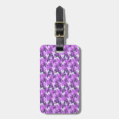 Lila Camouflage Gepäckanhänger (Vorderseite vertikal)