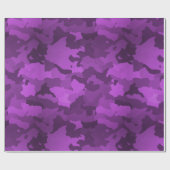 Lila Camouflage Geschenkpapier (Flach)