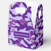 Lila Camouflage Geschenkschachtel (Geöffnet)