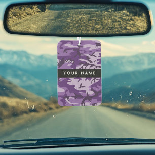 Lila Camouflage Ihr Name personalisieren Autolufterfrischer