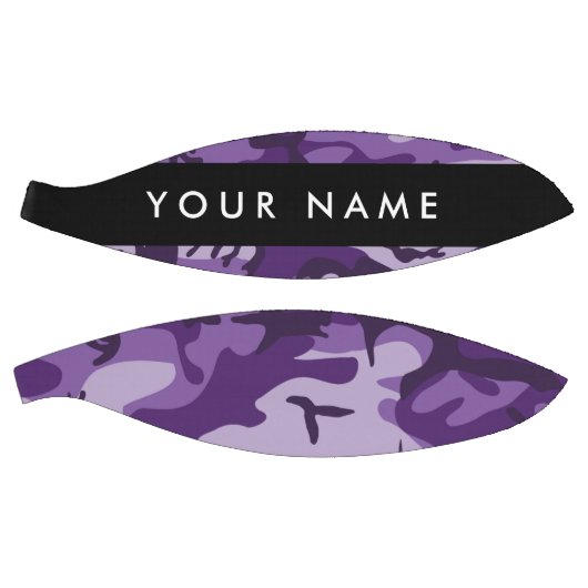 Lila Camouflage Ihr Name personalisieren Basketball (Panele)