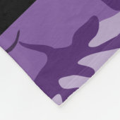 Lila Camouflage Ihr Name personalisieren Fleecedecke (Ecke)