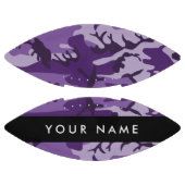 Lila Camouflage Ihr Name personalisieren Football (Paneele)