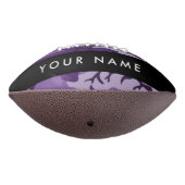 Lila Camouflage Ihr Name personalisieren Football (Gedreht 270)