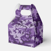 Lila Camouflage Ihr Name personalisieren Geschenkschachtel (Rückseite)